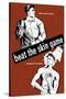 Health Propaganda Poster of a Worker Dressing in Clean Clothes and a Man Showering-null-Stretched Canvas