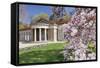 Health Resort House, Bad Cannstatt, Magnolia Blossom, Stuttgart, Baden-Wurttemberg Germany-Markus Lange-Framed Stretched Canvas