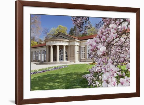 Health Resort House, Bad Cannstatt, Magnolia Blossom, Stuttgart, Baden-Wurttemberg Germany-Markus Lange-Framed Photographic Print