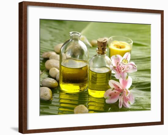 Health Spa on Banana Leaf-crystalfoto-Framed Photographic Print