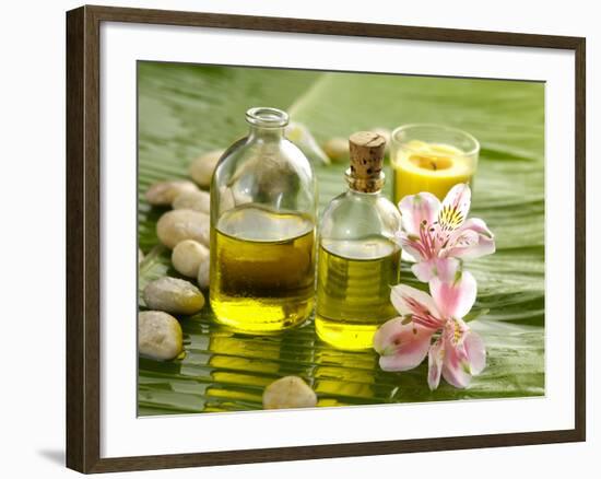 Health Spa on Banana Leaf-crystalfoto-Framed Photographic Print