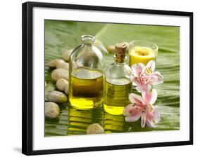 Health Spa on Banana Leaf-crystalfoto-Framed Photographic Print