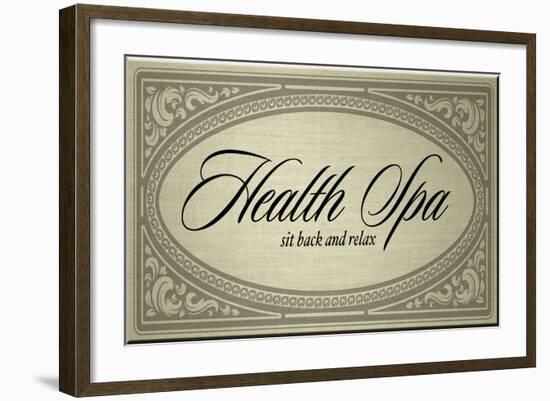 Health Spa Sit back and Relax-PI Studio-Framed Art Print