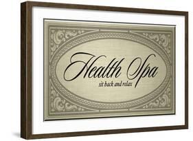 Health Spa Sit back and Relax-PI Studio-Framed Art Print