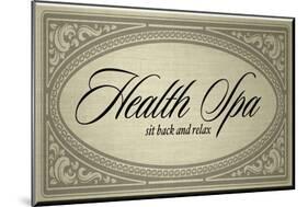 Health Spa Sit back and Relax-PI Studio-Mounted Art Print