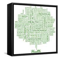 Health-Login-Framed Stretched Canvas