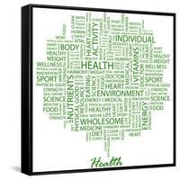 Health-Login-Framed Stretched Canvas