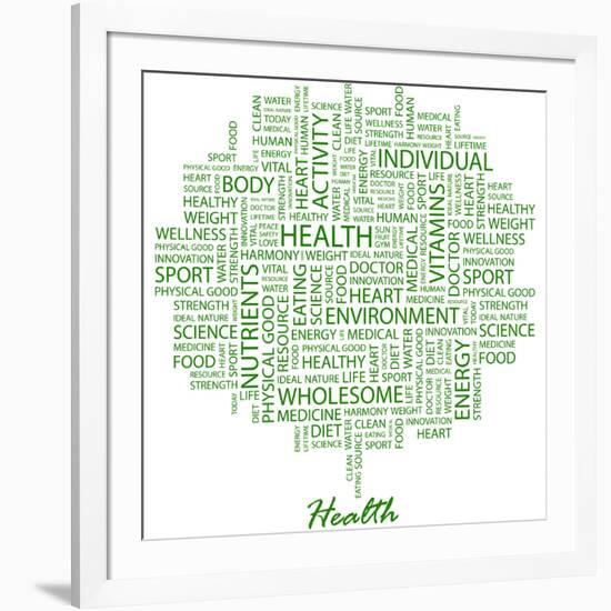 Health-Login-Framed Premium Giclee Print