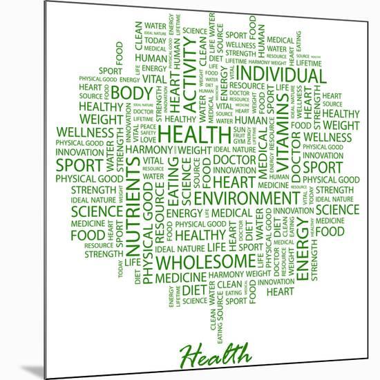 Health-Login-Mounted Premium Giclee Print