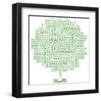 Health-Login-Framed Art Print