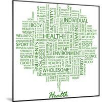 Health-Login-Mounted Art Print