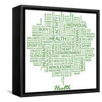 Health-Login-Framed Stretched Canvas