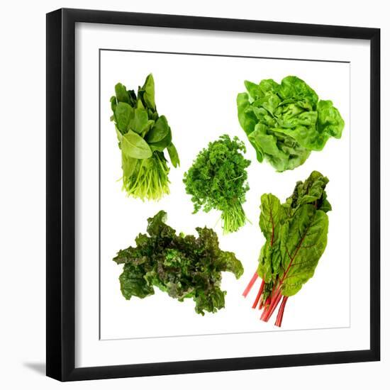 Healthy Dark Green Vegetables-maggy-Framed Premium Photographic Print