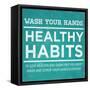 Healthy Habits I-null-Framed Stretched Canvas