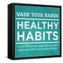 Healthy Habits I-null-Framed Stretched Canvas