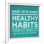 Healthy Habits I-null-Framed Art Print