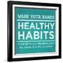 Healthy Habits I-null-Framed Art Print