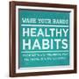 Healthy Habits I-null-Framed Art Print
