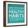 Healthy Habits I-null-Framed Art Print