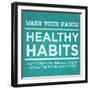 Healthy Habits I-null-Framed Art Print