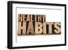 Healthy Habits-PixelsAway-Framed Art Print