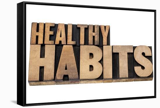 Healthy Habits-PixelsAway-Framed Stretched Canvas