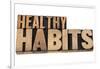 Healthy Habits-PixelsAway-Framed Art Print