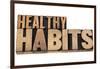 Healthy Habits-PixelsAway-Framed Art Print