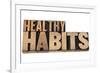 Healthy Habits-PixelsAway-Framed Art Print