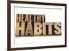 Healthy Habits-PixelsAway-Framed Art Print