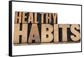 Healthy Habits-PixelsAway-Framed Stretched Canvas