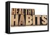 Healthy Habits-PixelsAway-Framed Stretched Canvas