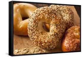 Healthy Organic Whole Grain Bagel-bhofack22-Framed Stretched Canvas
