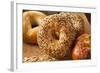 Healthy Organic Whole Grain Bagel-bhofack22-Framed Photographic Print