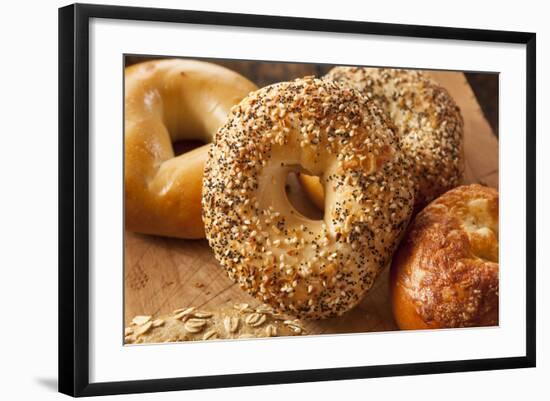 Healthy Organic Whole Grain Bagel-bhofack22-Framed Photographic Print