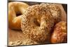 Healthy Organic Whole Grain Bagel-bhofack22-Mounted Photographic Print