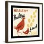 Healthy Poultry-Fresh Eggs-Retro Series-Framed Art Print