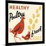 Healthy Poultry-Fresh Eggs-Retro Series-Mounted Art Print