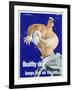 Healthy Skin Keeps Him on the Job-null-Framed Giclee Print