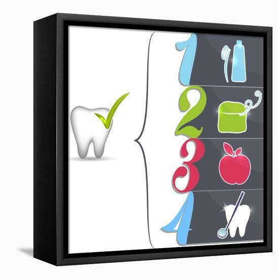 Healthy Teeth Tips-guniita-Framed Stretched Canvas