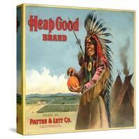 Heap Good Brand - California - Citrus Crate Label-Lantern Press-Stretched Canvas