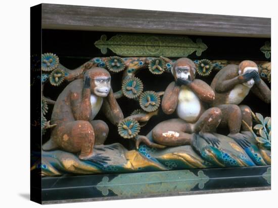 Hear No Evil, Speak No Evil, See No Evil, Toshogu Shrine, Tochigi, Nikko, Japan-Rob Tilley-Stretched Canvas