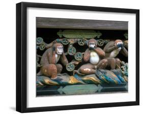 Hear No Evil, Speak No Evil, See No Evil, Toshogu Shrine, Tochigi, Nikko, Japan-Rob Tilley-Framed Photographic Print