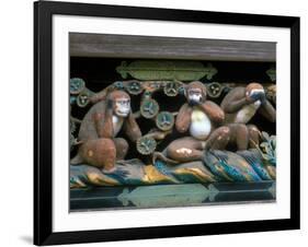 Hear No Evil, Speak No Evil, See No Evil, Toshogu Shrine, Tochigi, Nikko, Japan-Rob Tilley-Framed Photographic Print