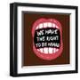 Hear Our Rights BLM-Victoria Brown-Framed Art Print