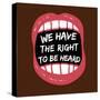 Hear Our Rights BLM-Victoria Brown-Stretched Canvas