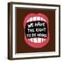 Hear Our Rights BLM-Victoria Brown-Framed Art Print