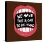 Hear Our Rights BLM-Victoria Brown-Stretched Canvas