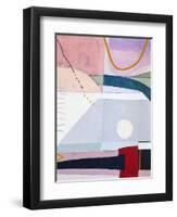 Hear the moon-Hyunah Kim-Framed Art Print