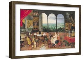 Hearing, 1617-Jan Brueghel the Elder-Framed Giclee Print